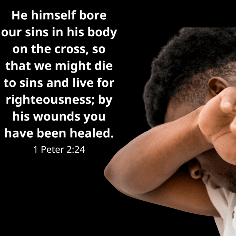 He himself bore our sins in his body on the cross, so that we might die to sins and live for righteousness; by his wounds you have been healed.