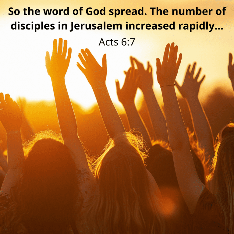 So the word of God spread. The number of disciples in Jerusalem increased rapidly…